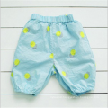 Baby Lyocell Spotted Loose Pants, Baby Girl Summer Elasticated Waist Pants,Baby Loose Trousers